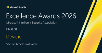 devicie recognized as a microsoft security excellence awards finalist for secure access trailblazer