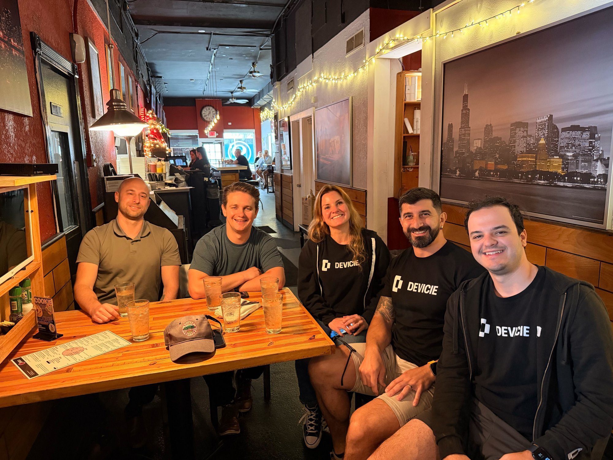 The Devicie gang hanging out